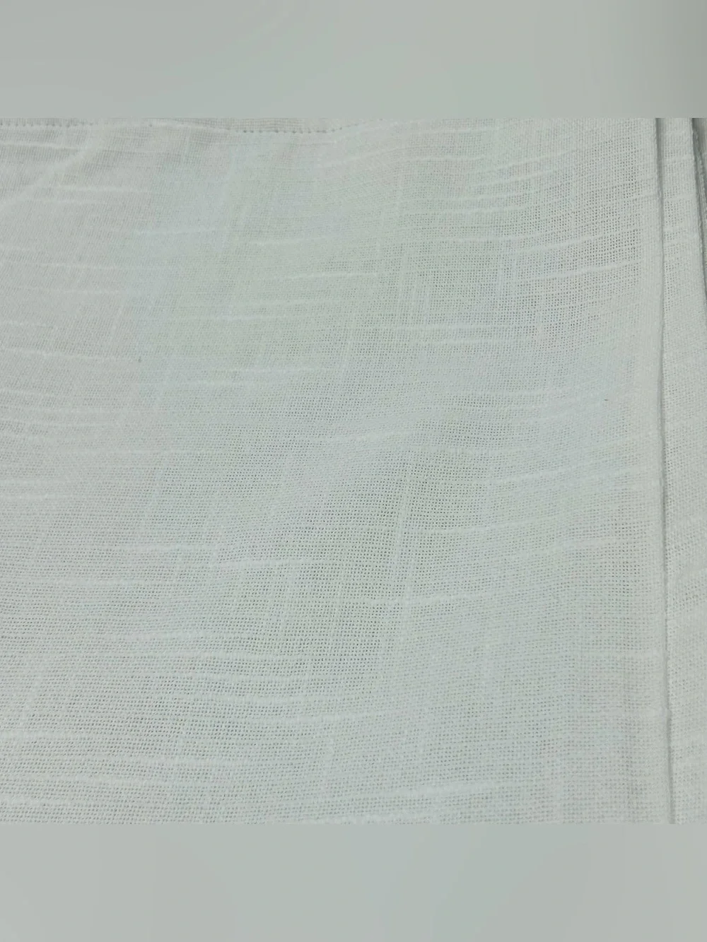 QUINCE Set Of 2 48x84 Cotton Slub Blackout Curtains White 0797